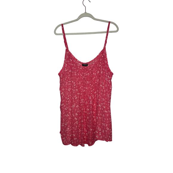 Torrid pink with white floral tank top blouse size 3X - Picture 1 of 5
